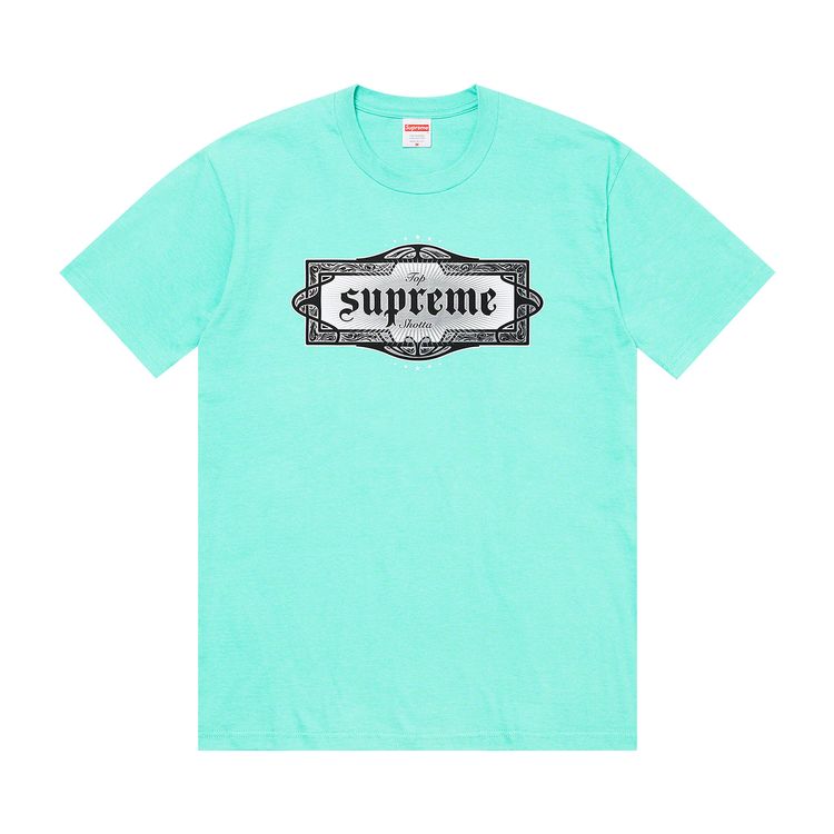 

Футболка Supreme Top Shotta Tee Teal, бирюзовый