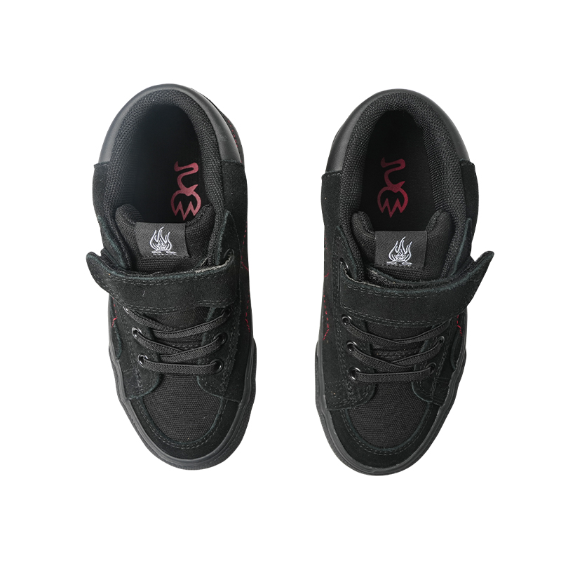 GOLUCK Амортизирующие, износостойкие кроссовки для скейтбординга Mid top Black Red Kids' — фото 3