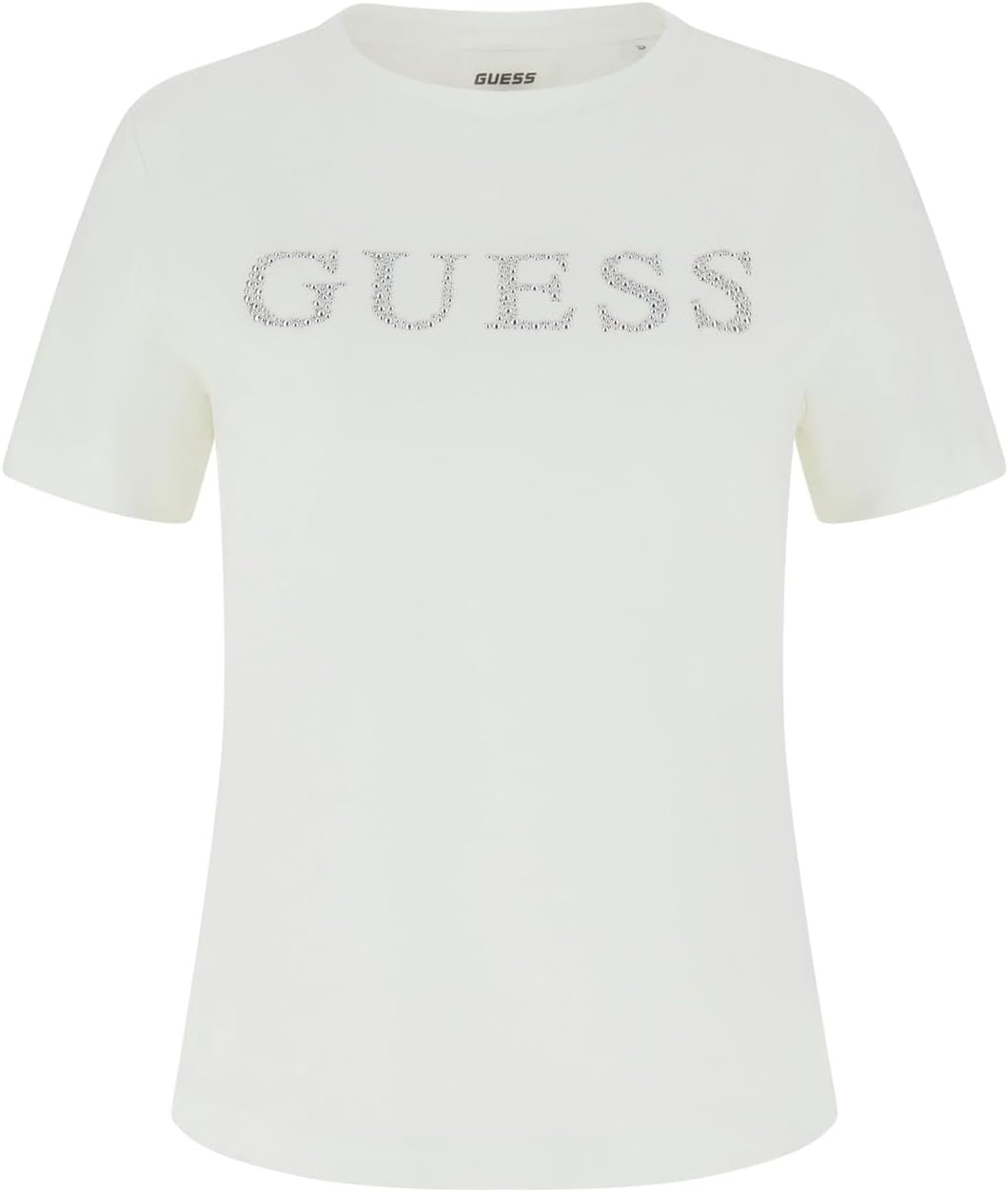 

Женская футболка Guess с коротким рукавом Octavia, White Glam, Белый, Женская футболка Guess с коротким рукавом Octavia, White Glam