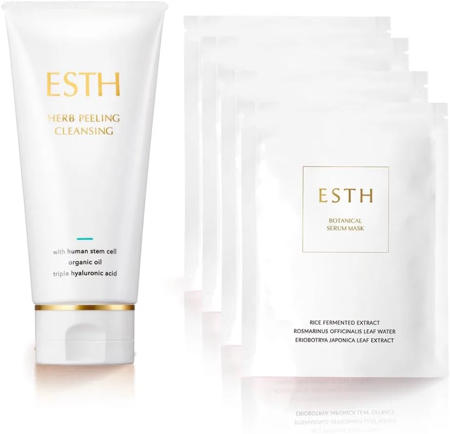 Средство для снятия макияжа 5-в-1 с AHA, ESTH, 2 флакона по 120 г + 1 флакон 90 г