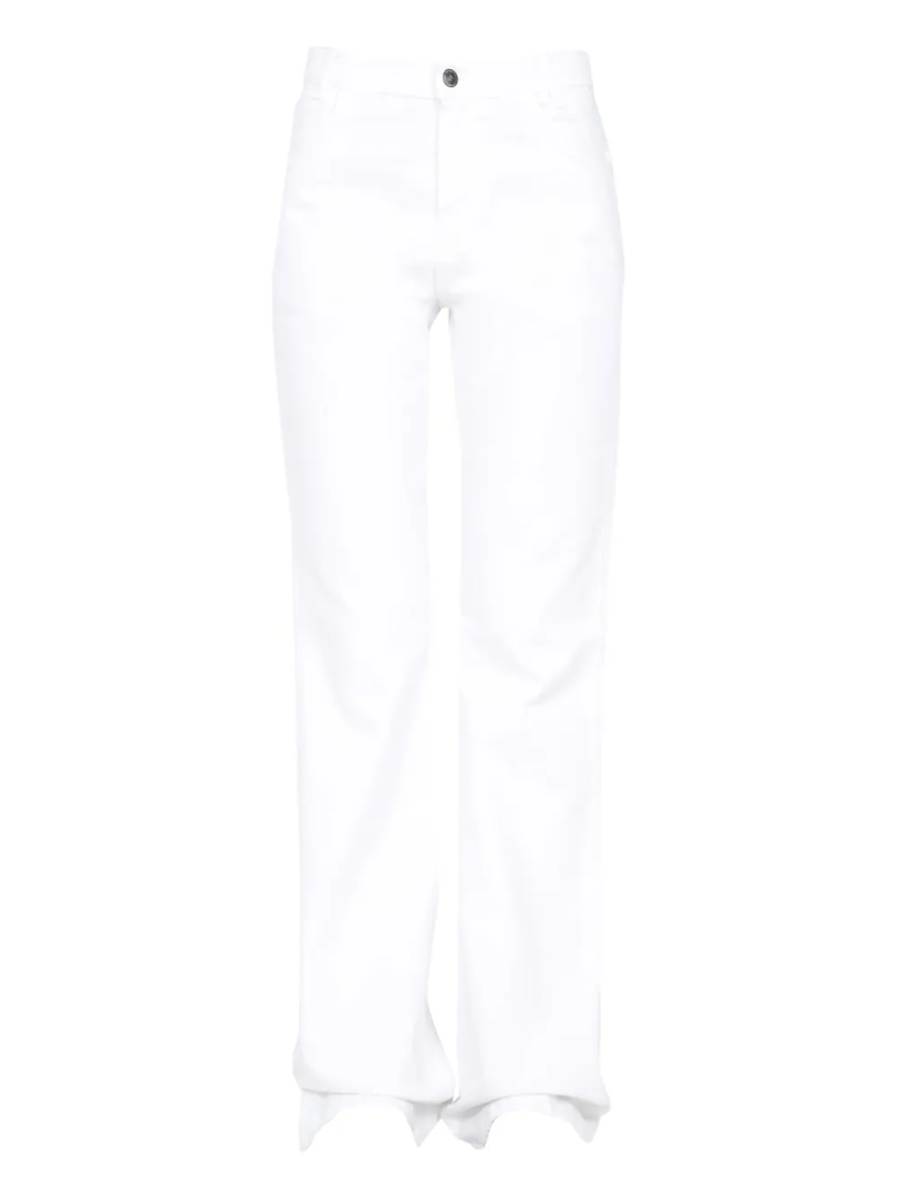 

Джинсы с нашивками-картинками Raf Simons, белый