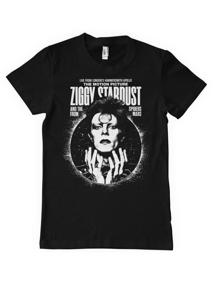 

Футболка Ziggy Stardust T-Shirt черного цвета David Bowie, Черный, Футболка Ziggy Stardust T-Shirt черного цвета David Bowie