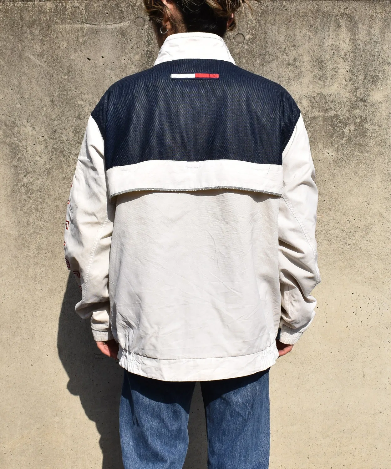 Винтажная куртка Tommy Hilfiger Sailing Gear флисовая белая — фото 2