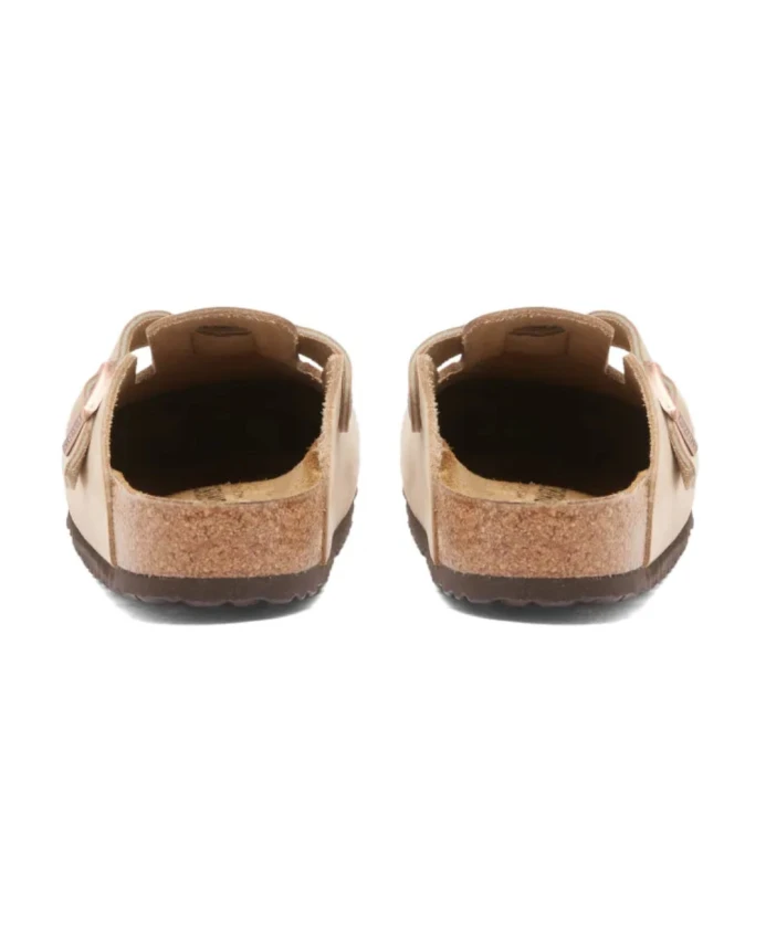 Бостонские сабо из промасленной кожи Birkenstock, коричневый — фото 3