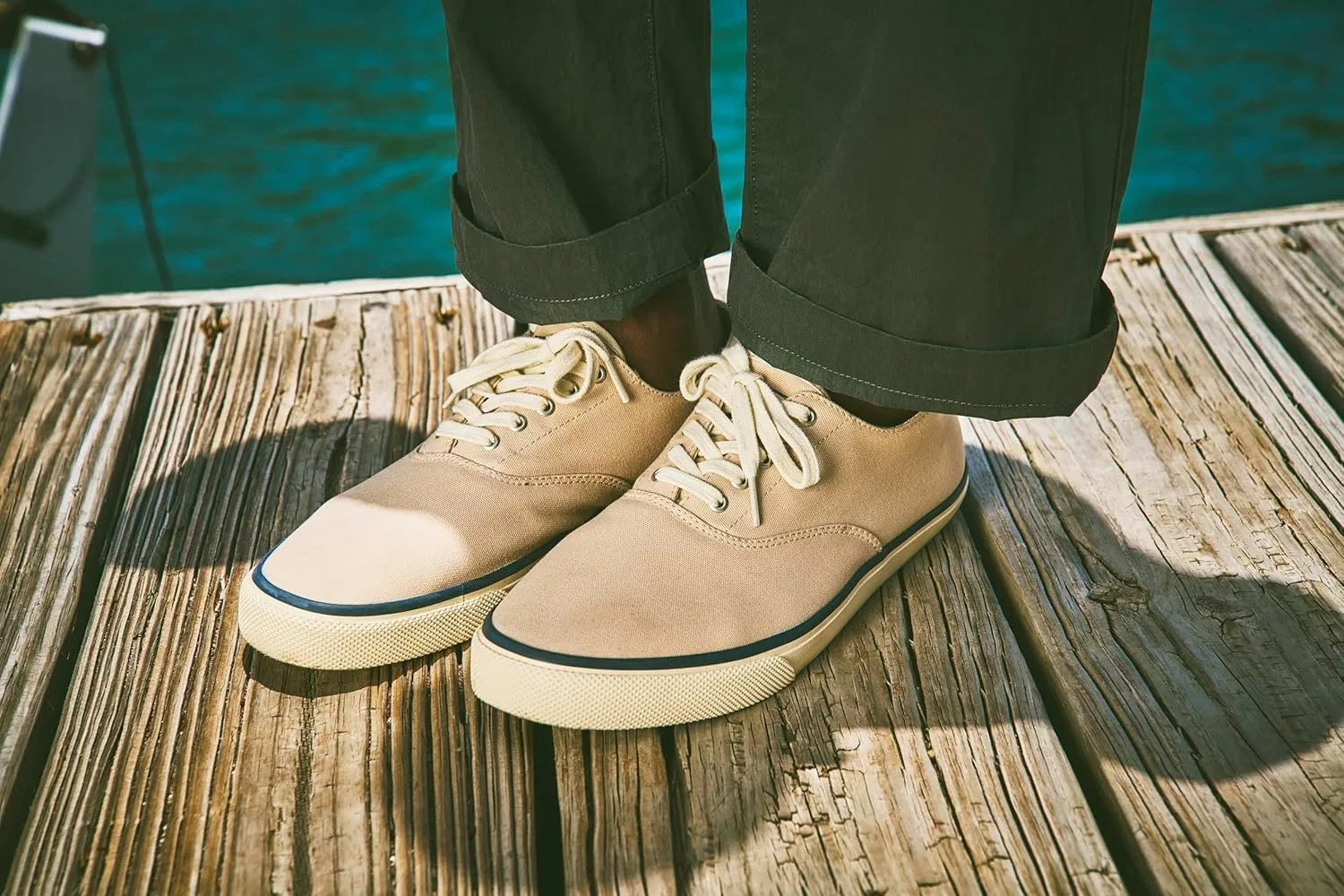 Мужские классические кроссовки Sperry CVO, Light Brown — фото 4