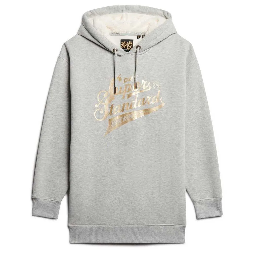 

Платье Superdry Luxe Metallic Logo, белый