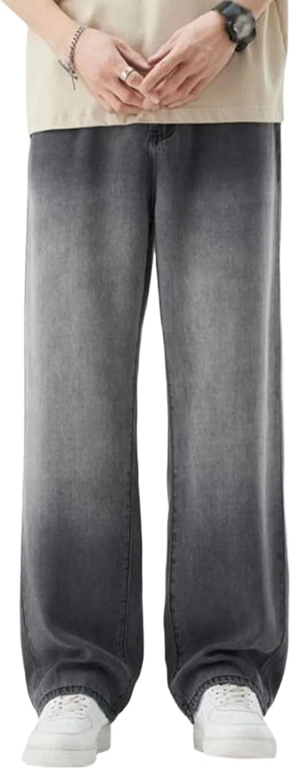 Джинсы прямые Micro Distressed, Grey1