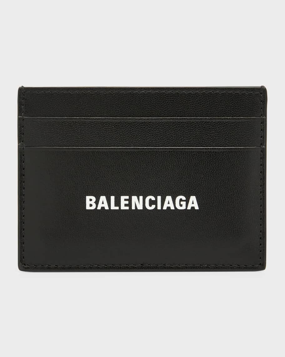 

Мужской кожаный футляр для карт с логотипом Balenciaga