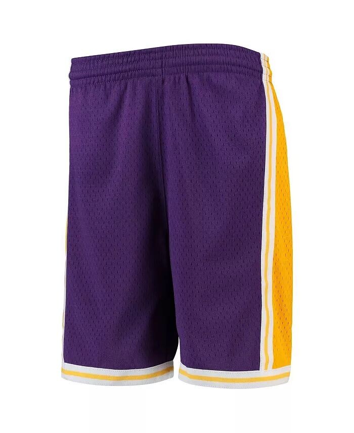 

Молодежные шорты для мальчиков Mitchell & Ness Purple Los Angeles Lakers Hardwood Classics Swingman Shorts Nike, фиолетовый