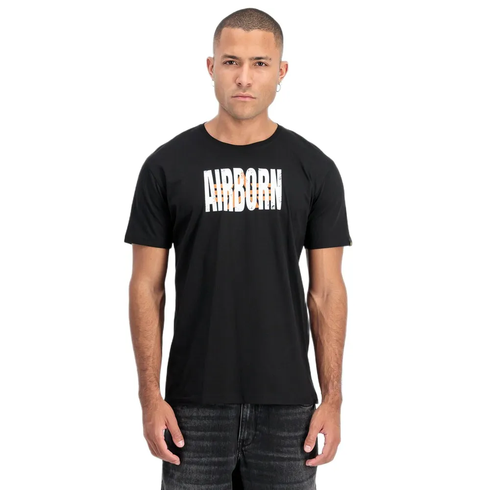 

Футболка с коротким рукавом Alpha Industries Logo Airborn, черный