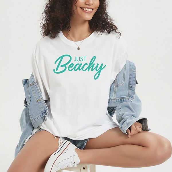 

Футболка Just Beachy с эффектом окрашивания Simply Sage Market, White