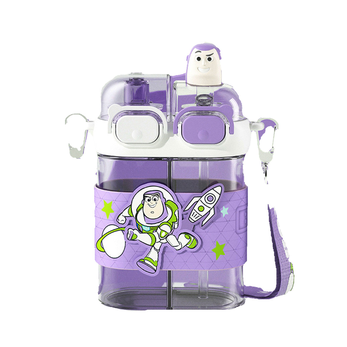 

Elementary School Students' Portable Double Sided Drinking Straw Cup For Kindergarten And School Sports 620ml Disney, Buzz Lightyear
