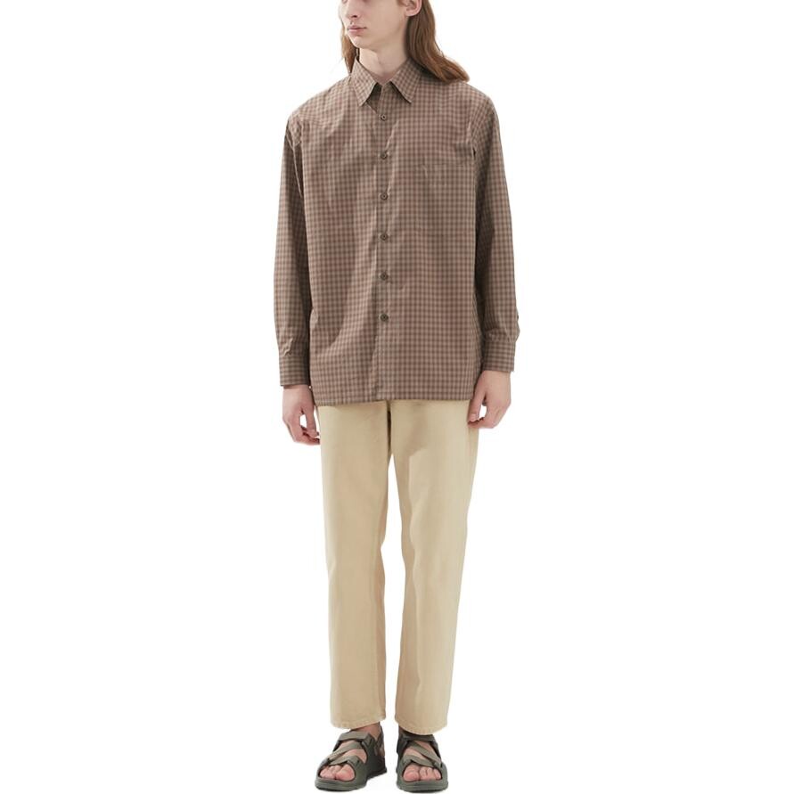 Мужская рубашка UNIQLO, цвет Chestnut — фото 2