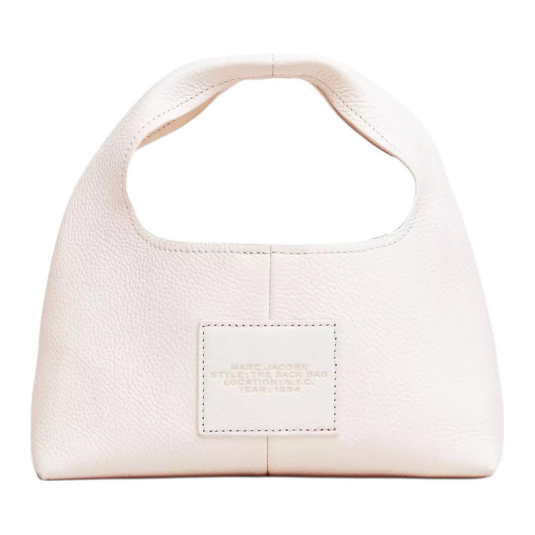 MARC JACOBS Миниатюрная женская сумка из натуральной кожи экрю — фото 3