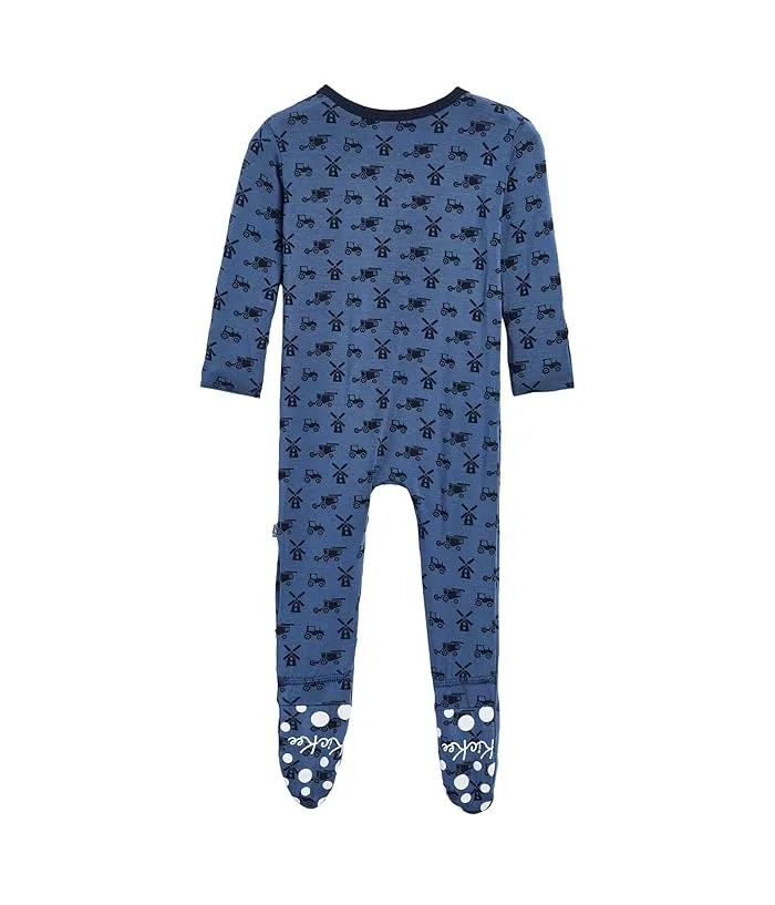 Пижама-слип с принтом 2-сторонняя молния Kickee Pants Kids, Party USA — фото 2