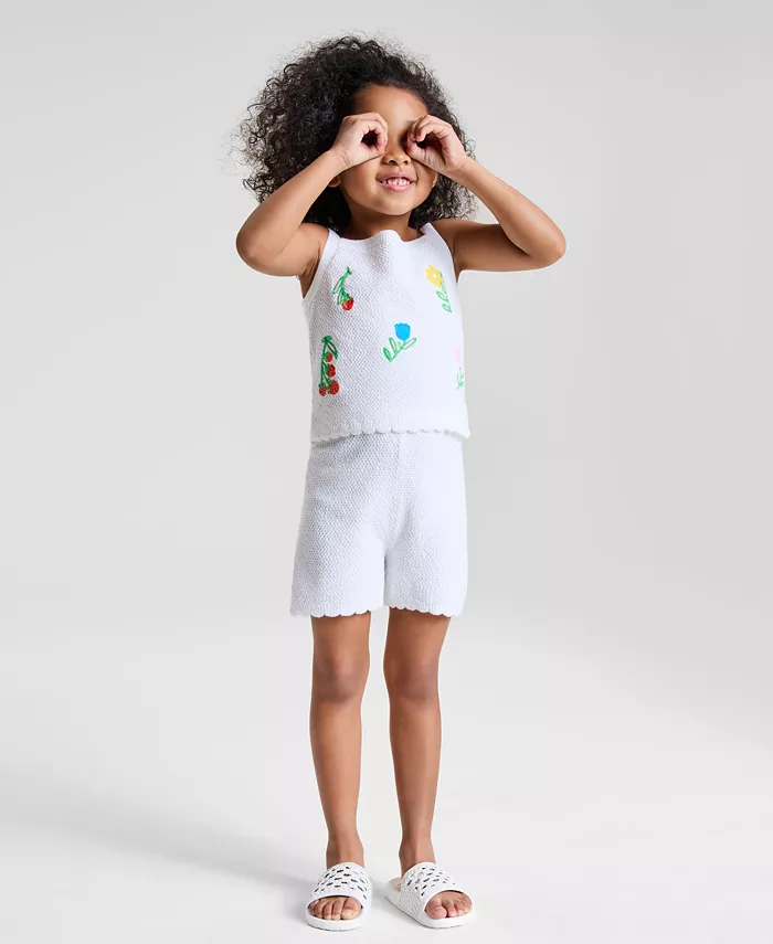 

Детский вязаный комплект с шортами для девочки, Toddler Epic Threads, белый