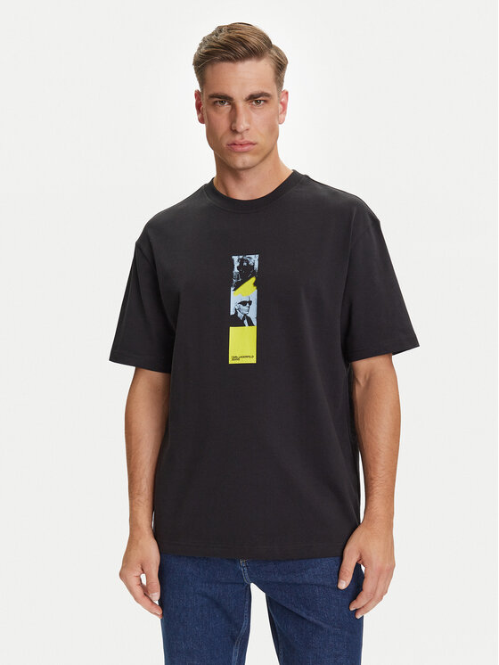 

Футболка relaxed fit A3M17036 Karl Lagerfeld Jeans, чёрный