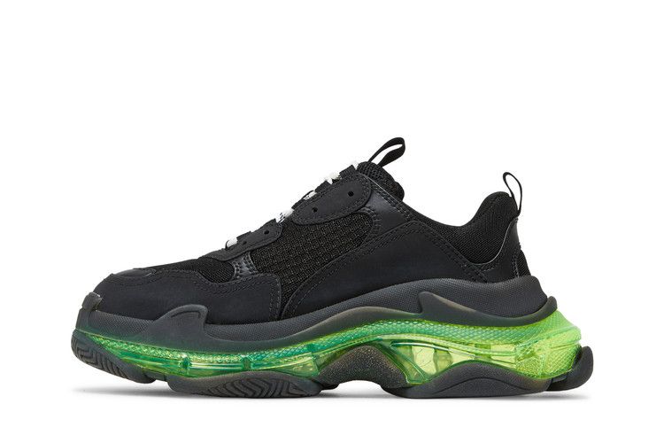 Кроссовки Balenciaga Balenciaga Wmns Triple S 'Black Yellow Fluo', черный — фото 4