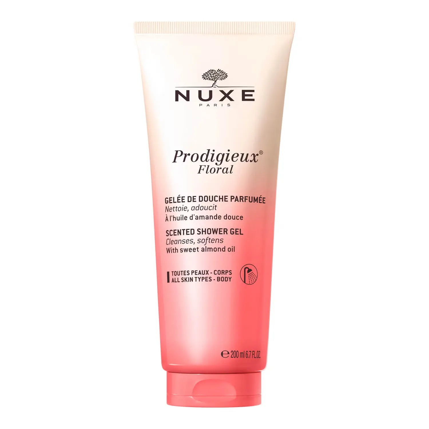 

Гель для душа Nuxe Prodigieux с цветочным ароматом масла сладкого миндаля Nuxe