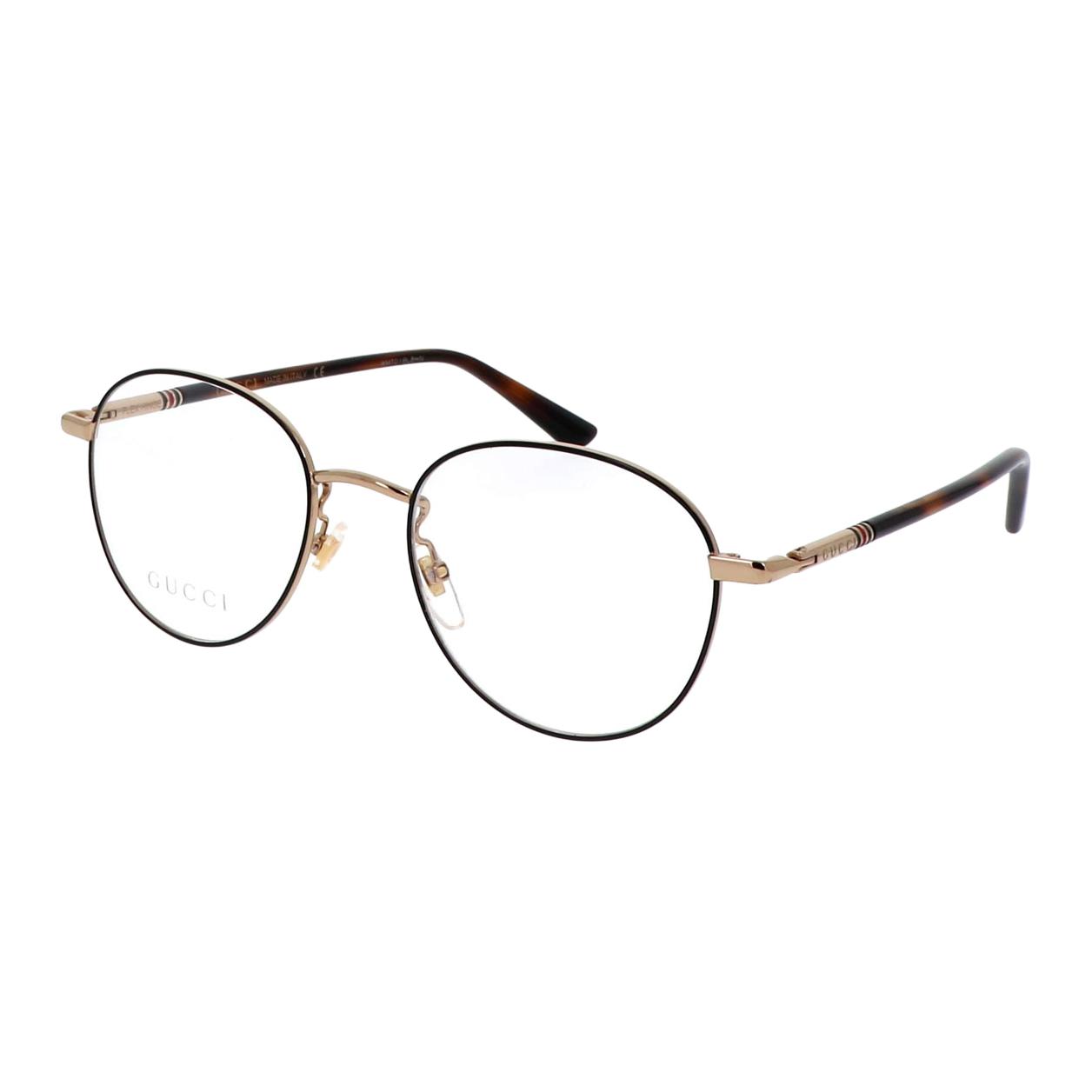 

GUCCI Круглые оправы для очков из сплава, мужские, черные/черепаховые