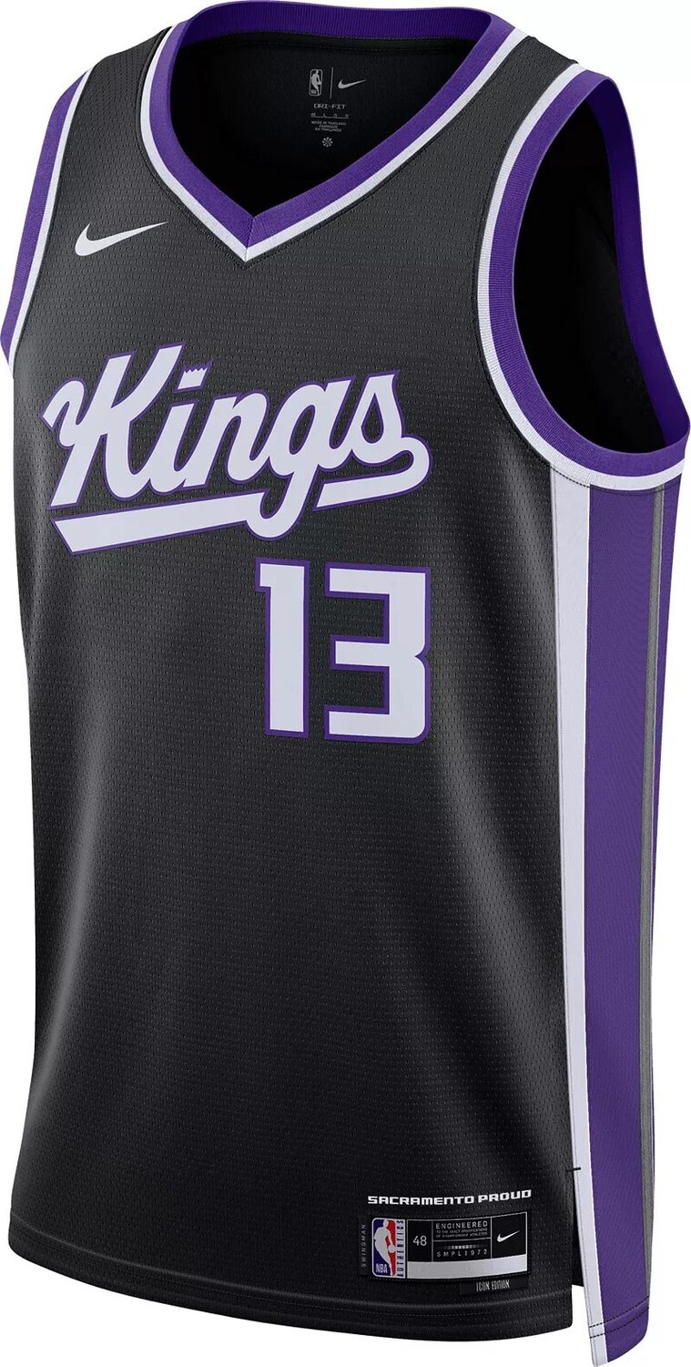 Мужская черная майка Nike Sacramento Kings Keegan Murray #13 Dri-FIT Swingman — фото 2