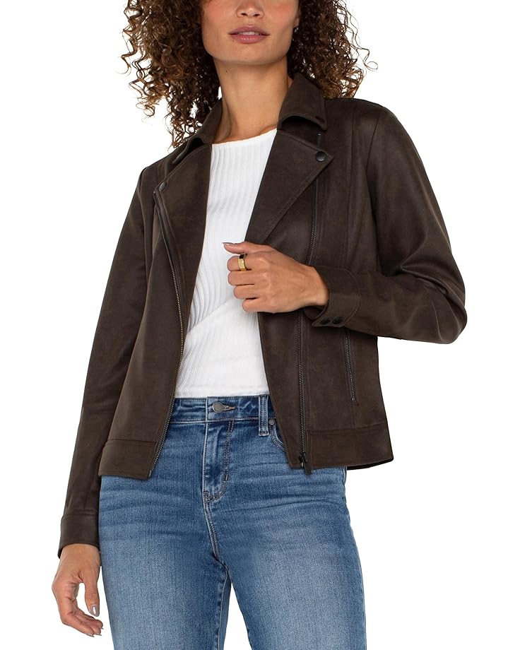 

Куртка Liverpool Los Angeles Moto Jacket Faux Leather, цвет Black Olive