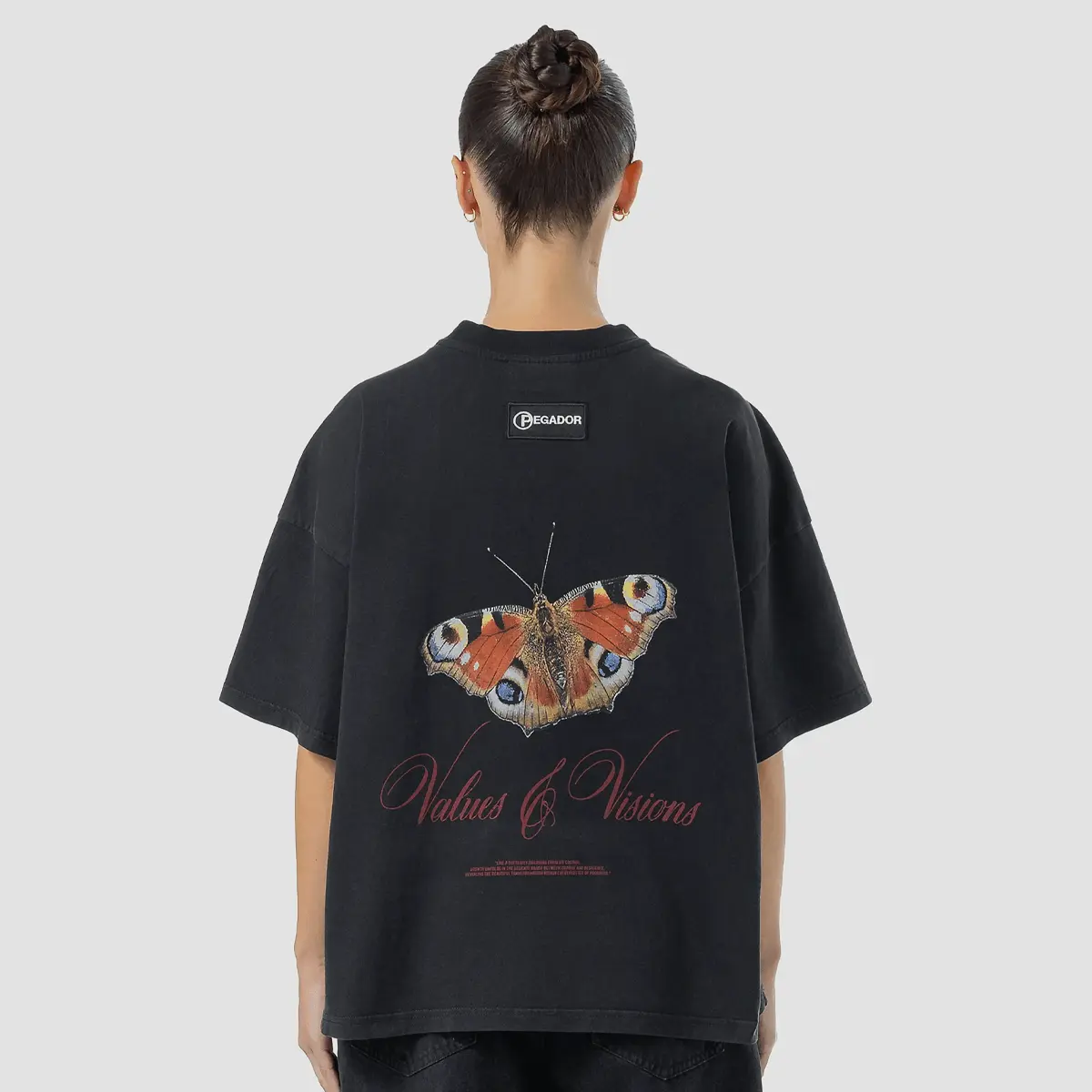 

Футболка Pegador Fia Heavy Oversized Tee, черный/разноцветный