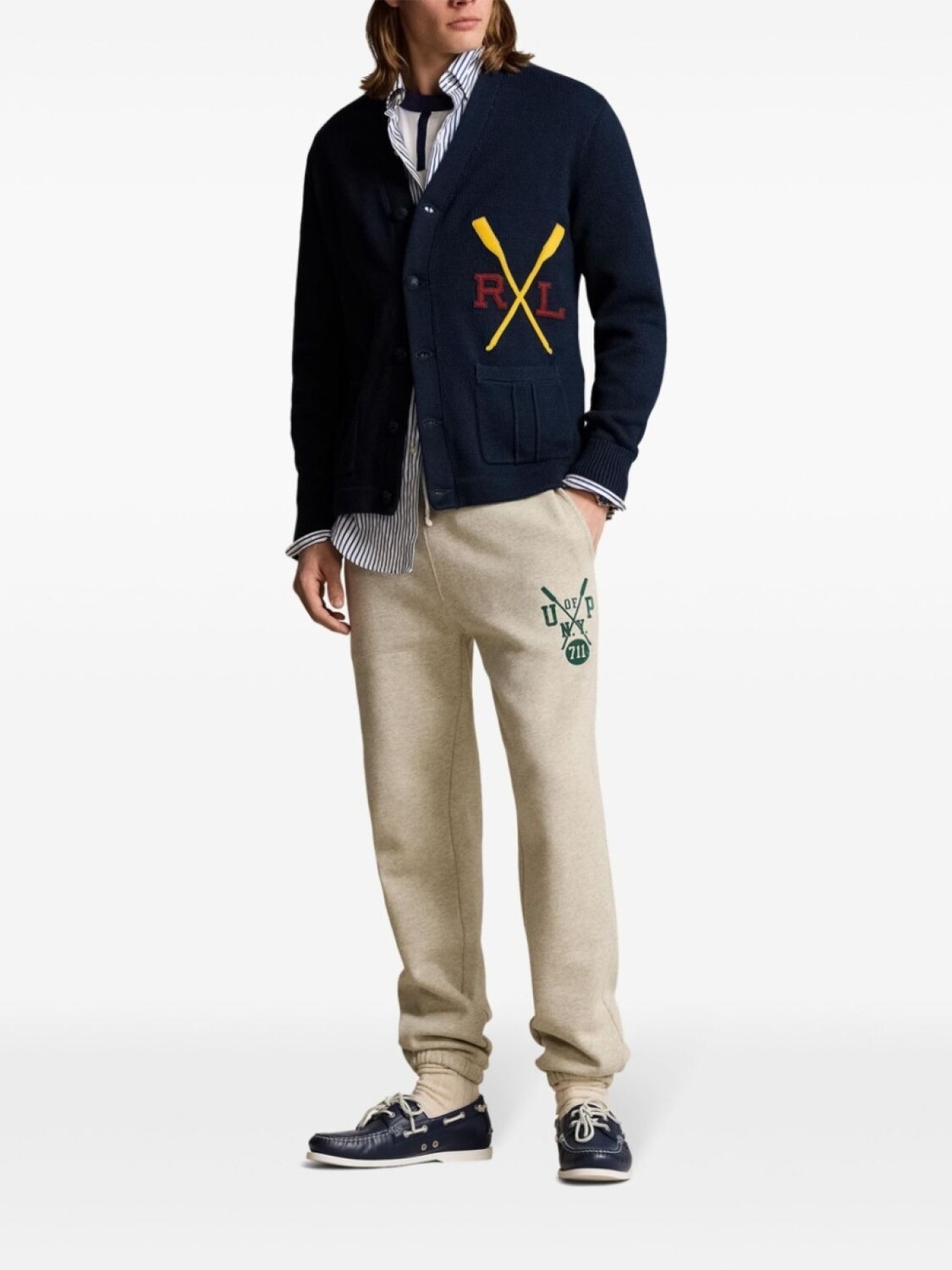 

Polo Ralph Lauren кардиган с вышитым логотипом, синий