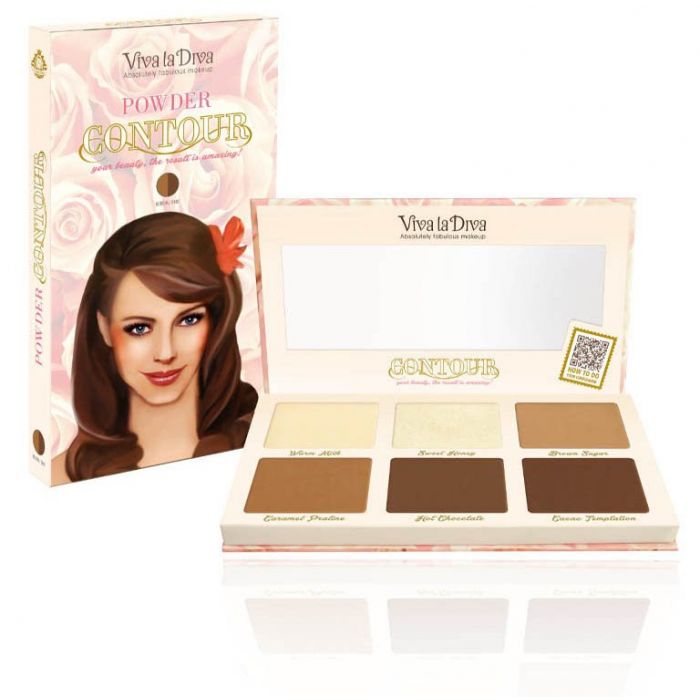 

Пудра для лица Powder Contouring Paleta para Contorno Viva La Diva, Multicolor