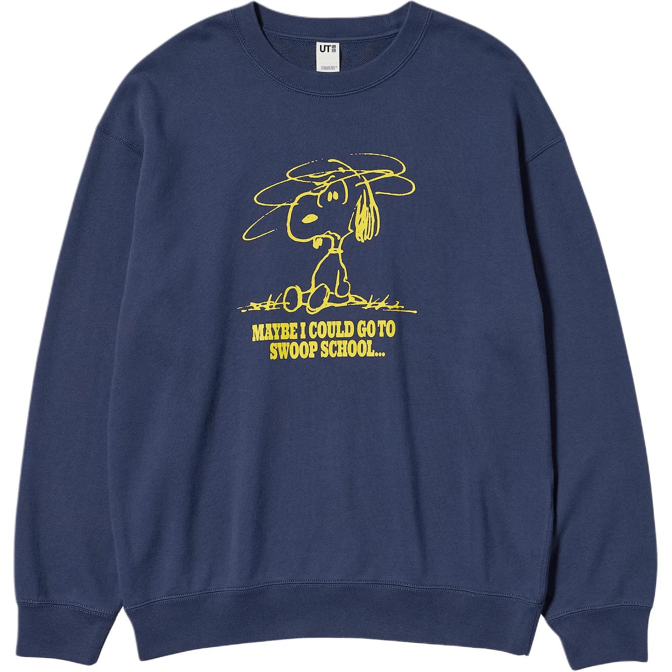 Свитшот Uniqlo Peanuts UT Graphic, 69 темно-синий