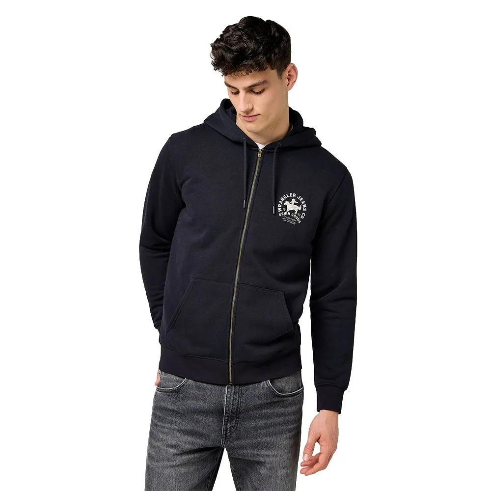 

Толстовка Wrangler Graphic Regular Fit full zip, черный