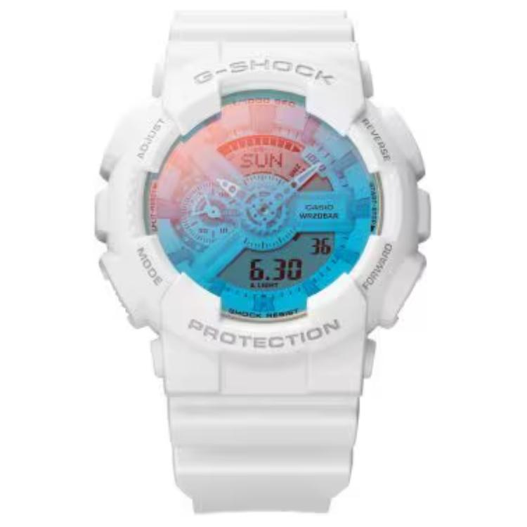 

Мужские часы Casio GA-110TL-7AJF с жидкокристаллическим и аналоговым двойным дисплеем синего цвета
