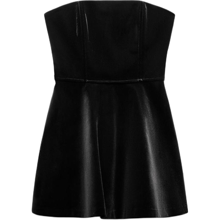 

Женское черное платье без рукавов ZARA