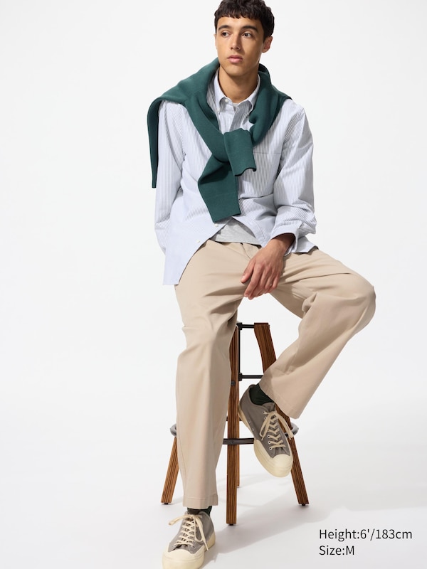 

Эластичные брюки Easy до щиколотки Uniqlo, 31 beige