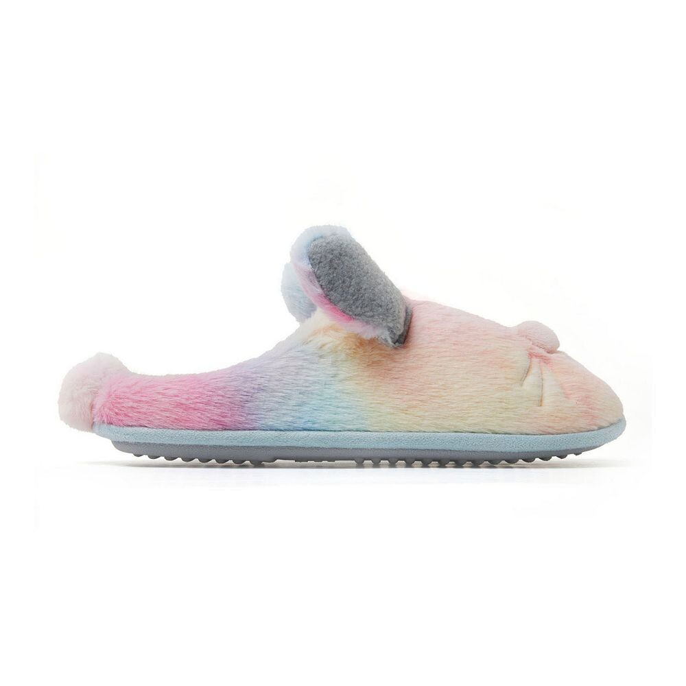 Тапочки-сабо с изображением кролика для взрослых Dearfoams, цвет Multi Tie Dye — фото 2