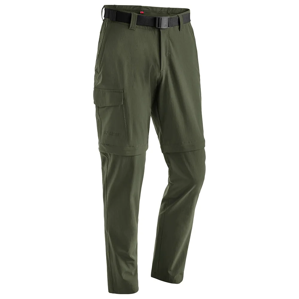 

Брюки Maier Sports Torid Slim Fit Zip, зеленый