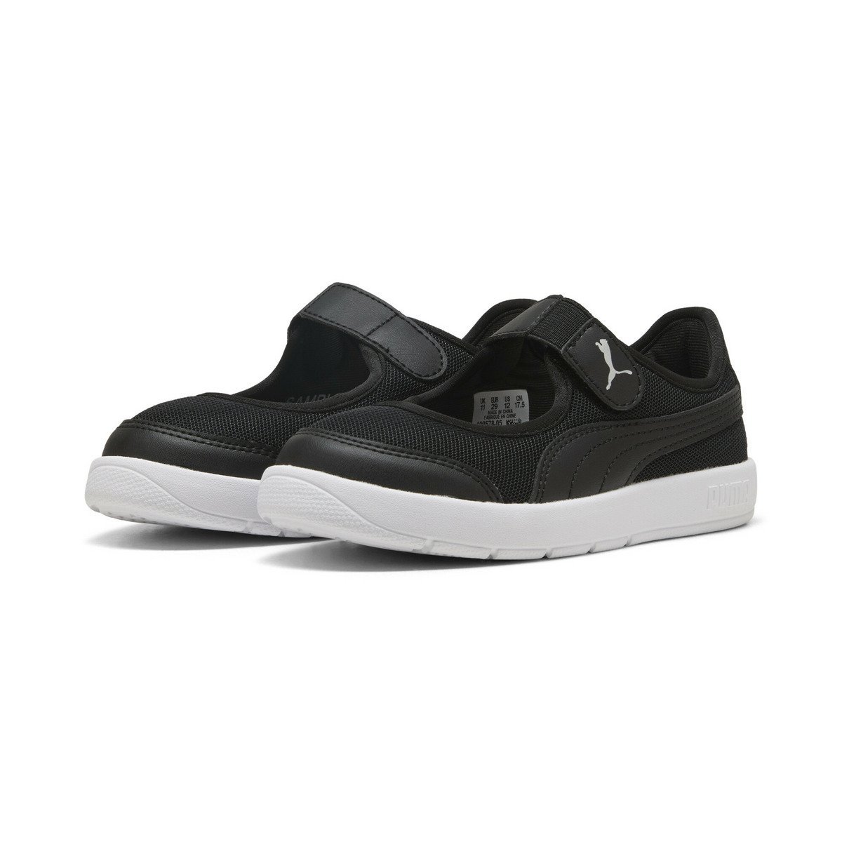 Детские кроссовки Courtflex V3 Lina для девочек, размеры 17-21 см. Puma, PUMA Black-PUMA — фото 2