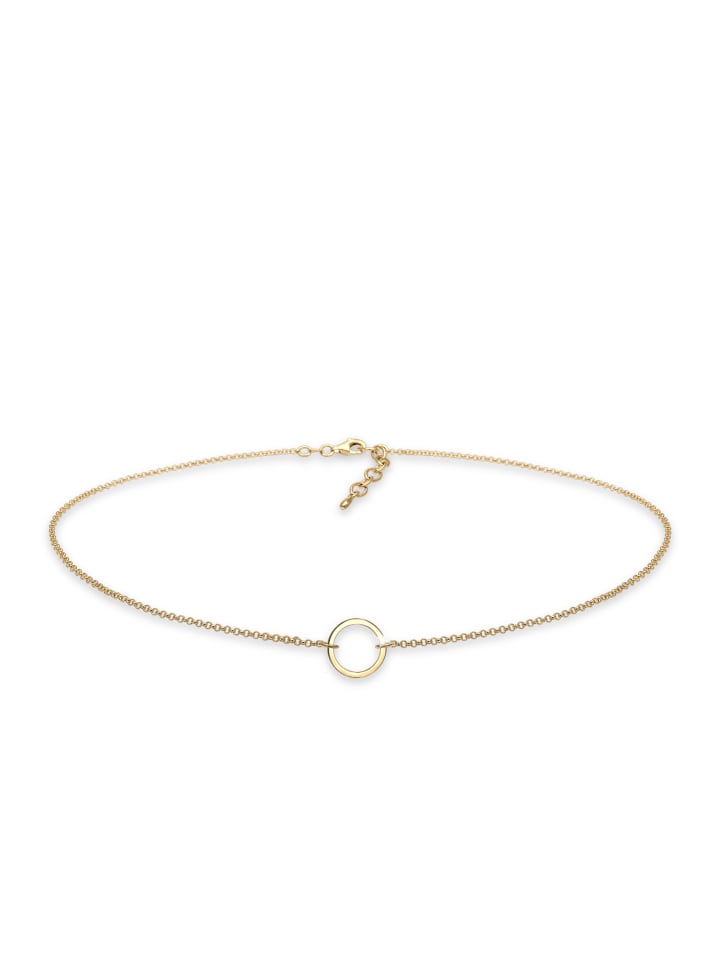 

Elli Колье из серебра 925 пробы в виде золотого круга