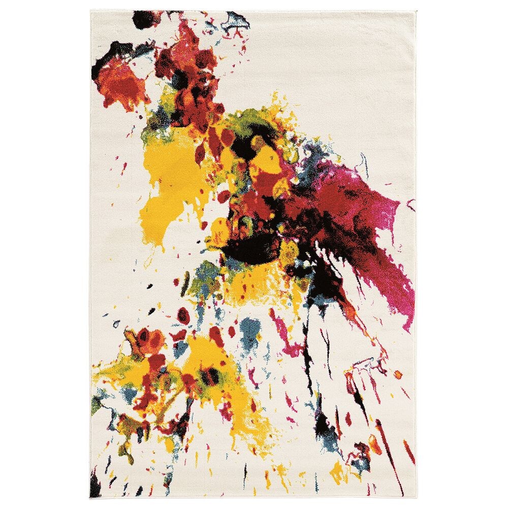 

Разноцветный ковер Linon Masters, цвет Ivory Color Splash