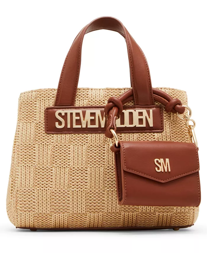 

Мини-сумка Bflores Raffia Steve Madden, коричневый