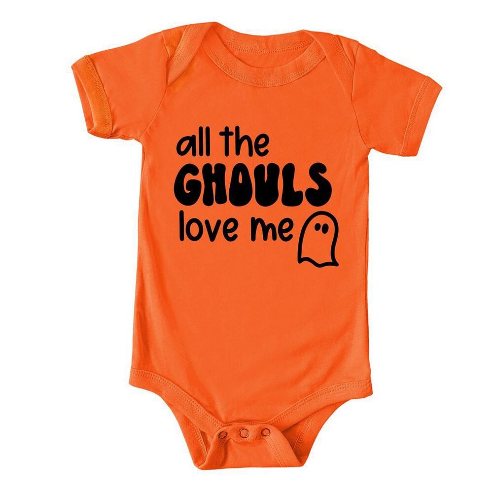 

Детское боди All The Ghouls Ghost The Juniper Shop, оранжевый
