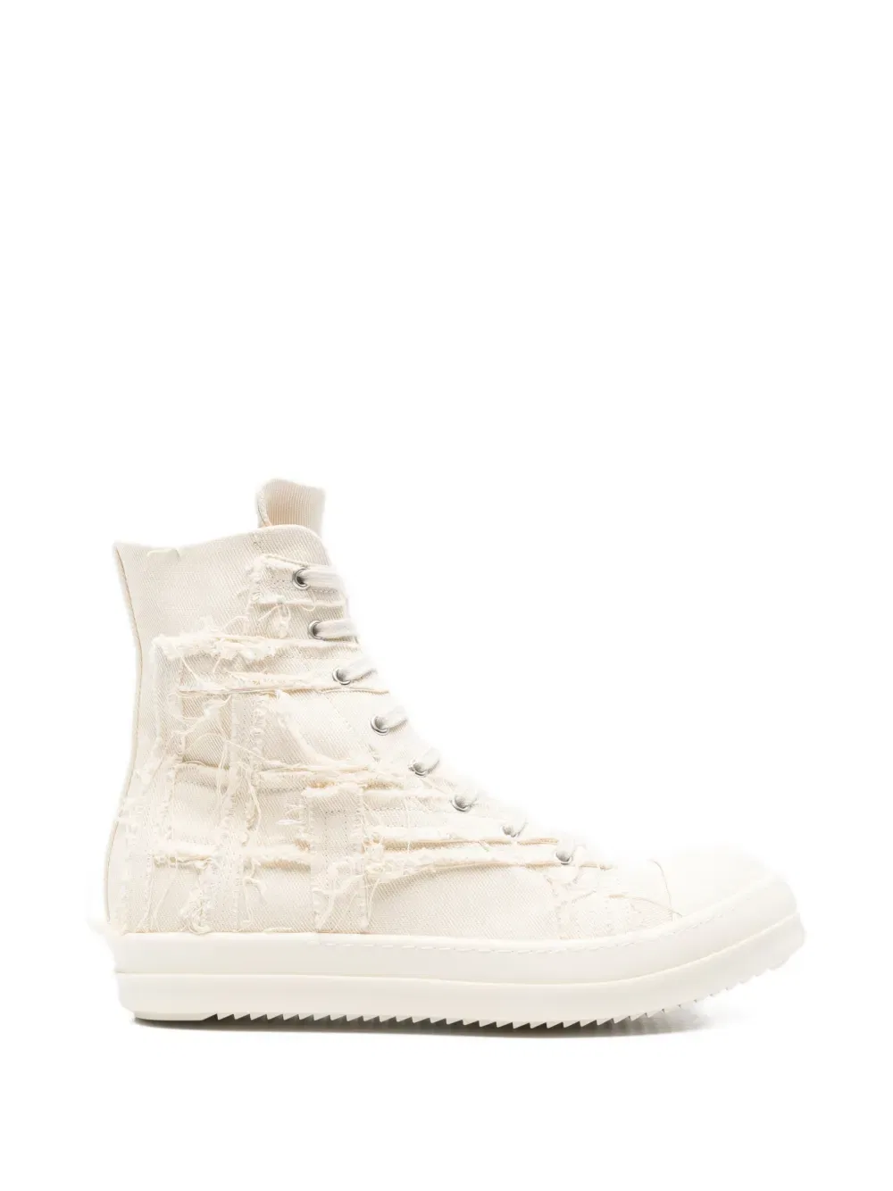 Потертые кроссовки на шнуровке Rick Owens Drkshdw, нейтральный