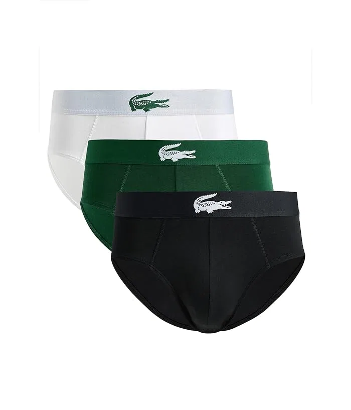 Боксеры stretch jersey 3-Pack Lacoste, White/Green/Black