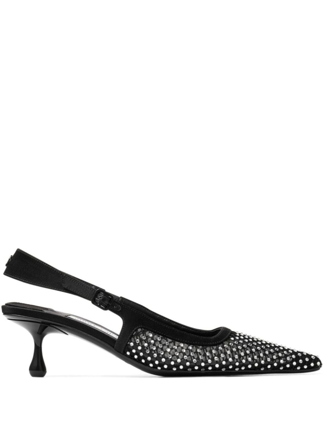 Jimmy Choo туфли-лодочки Amel 50 с кристаллами, черный