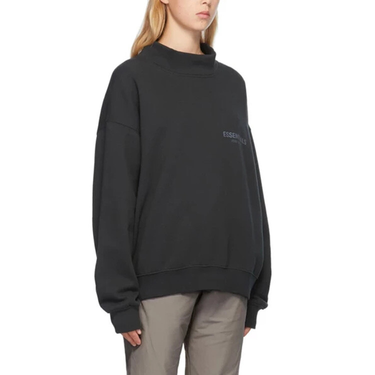 Ss20 Толстовка унисекс черная Fear Of God Essentials, черный — фото 4