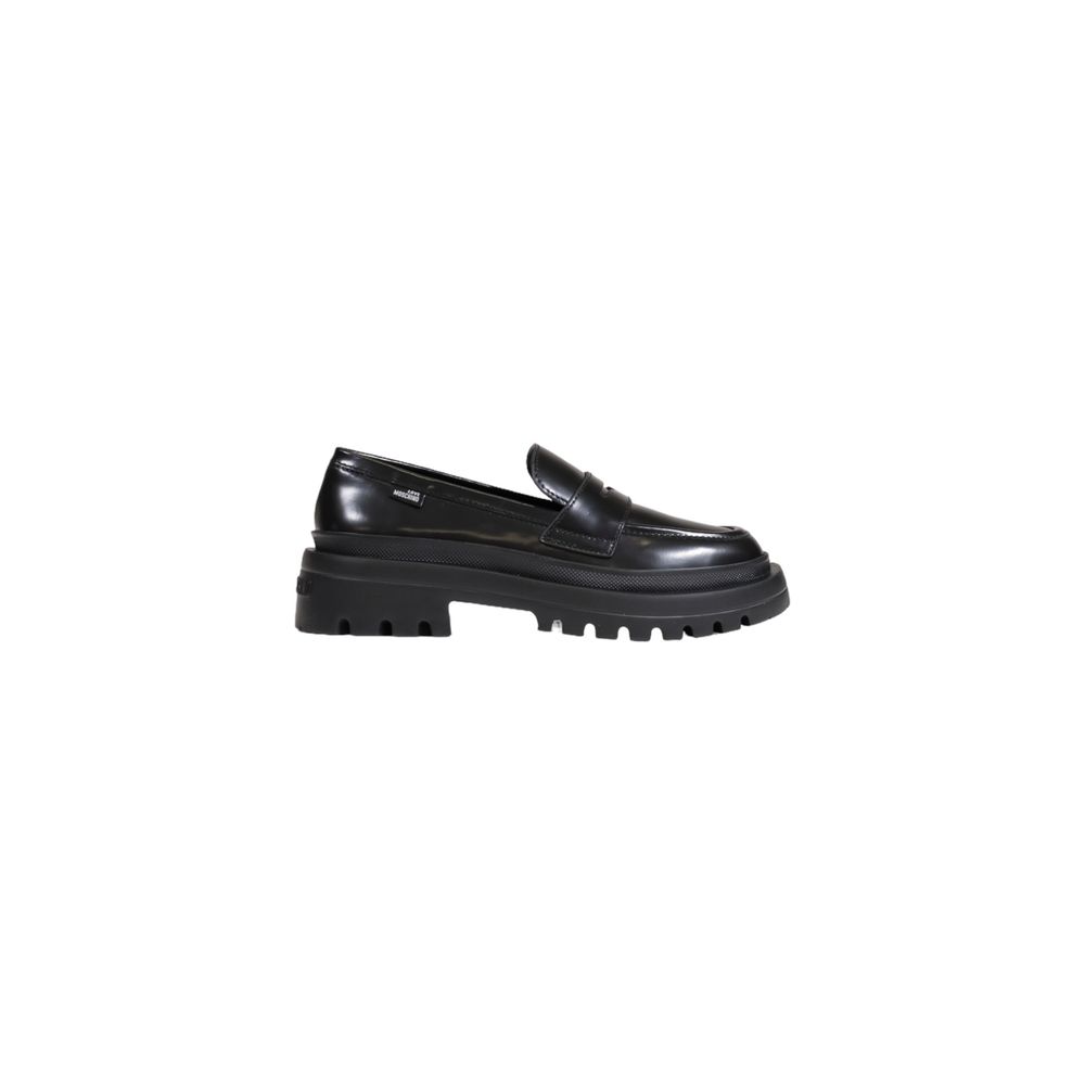 Черные полиэтиленовые лоферы Love Moschino, Black