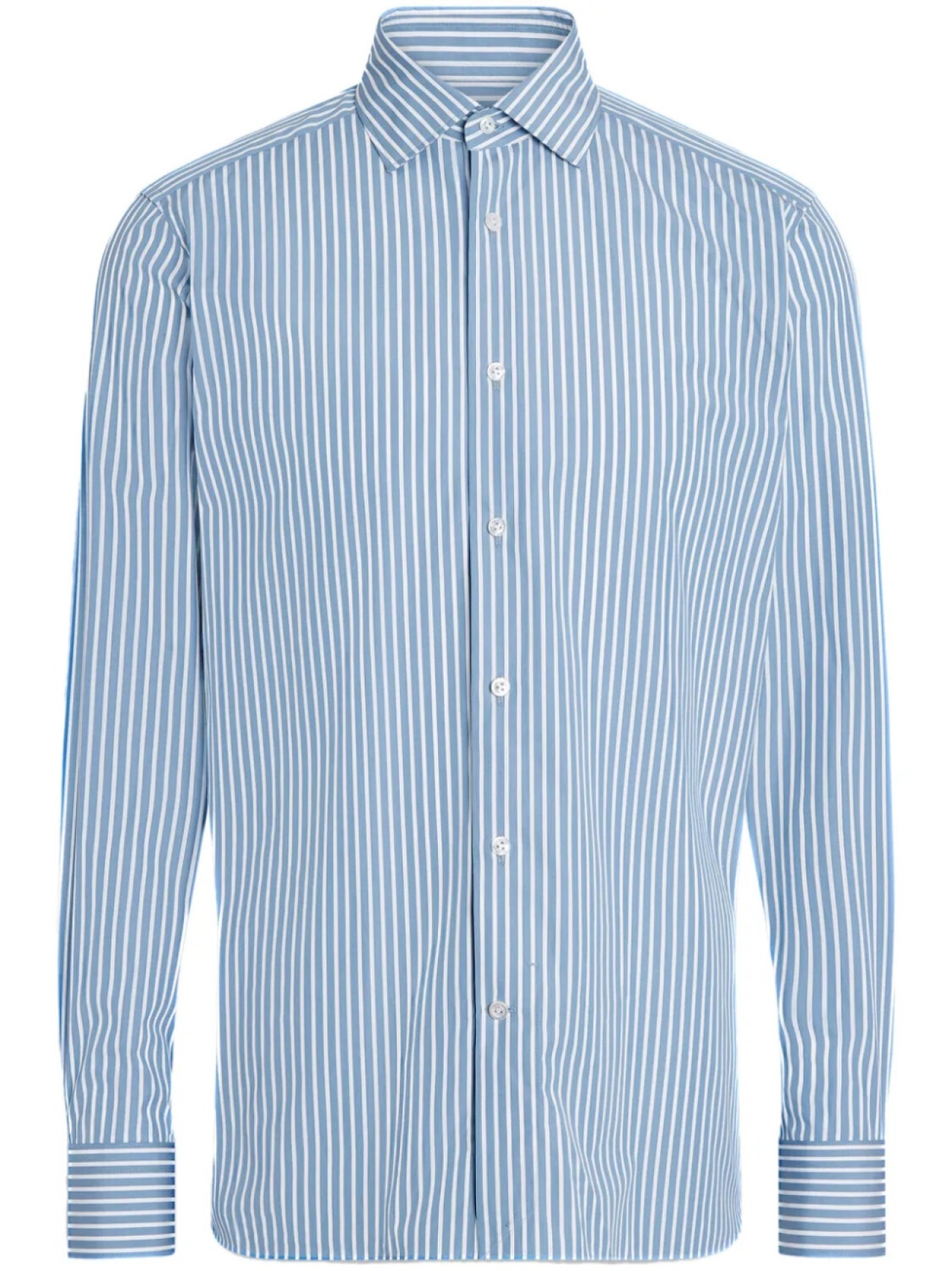 

Zegna рубашка в полоску, синий