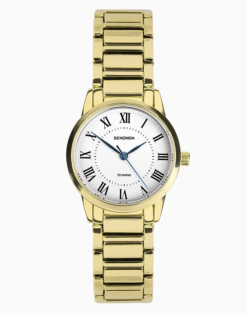 

Круглые золотые часы Sekonda Beaumont 28 мм из золота