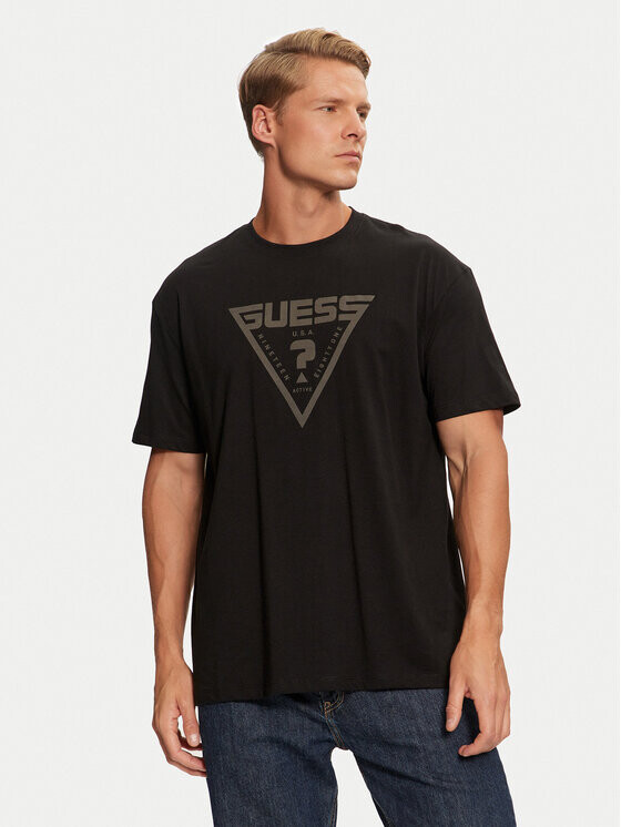 

Футболка стандартного кроя Guess, черный