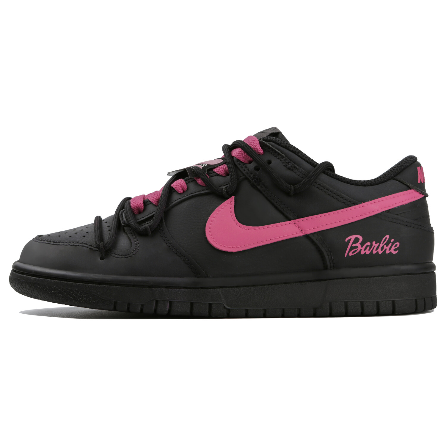 

Кроссовки Nike Dunk Skateboard Shoes Women's Low-Top Black Pink, Черный, Кроссовки Nike Dunk Skateboard Shoes Women's Low-Top Black Pink